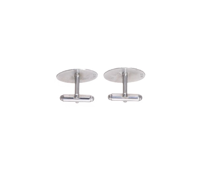 Mancuernillas de Plata 925 Sólida para Hombre 22mm x 15mm miniatura 4