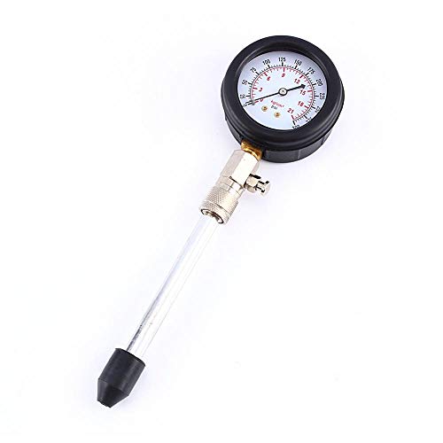 NutriEss Petrol Engine Compression Tester Gauge Kit for Car Motorcycle Garage Tools with Case