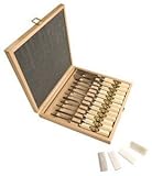 kirschen stechbeitel set 24-teiliges Set in einem Holzkasten
