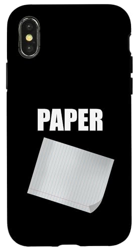 ロックペーパーはさみ 面白い シンプル お揃い ハロウィン コスチューム スマホケース iPhone X/XS 用