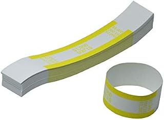 Pack of 100 - $1000 Currency Band Self Sealing Currency Straps Bands Money