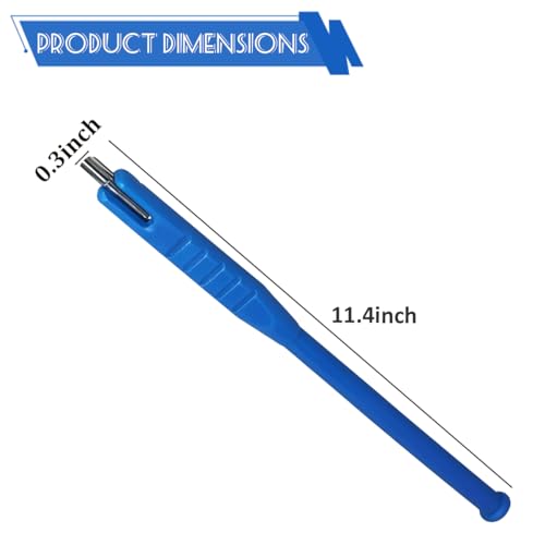 FALVFUN Car Tire Stem Valve Puller, No Scratch Vehicle Valve Core Insertion Remover Tool, Auto Tire Stem Wrench Removal Tool Accessories, Universal for Bicycle Motorcycle Truck (Blue)