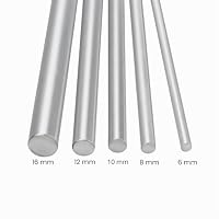Linearwelle 10mm,2 Stück 10mm x 100mm Linearführung Horizontale Präzisionswelle Linearlager Rundstange – Ansicht 6