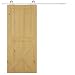 Produktbild HOMCOM Schiebetüren-Beschlagsatz 183 cm Komplett-Set mit Schienen, Rollen, Schienenstopper, Bodenblock, Set Türschrauben, Schiebetürsystem aus Kohlenstoffstahl Weiß
