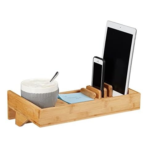 Relaxdays Bamboo Mini Clip-on Nightstand Cover
