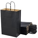 Uso: estas bolsas kraft te permiten llevar tus compras o tus platos para llevar. También se pueden utilizar para envolver regalos de cumpleaños, Navidad, bodas u otras ocasiones. También puedes hacerlo tú mismo para hacer tus regalos más atractivos.