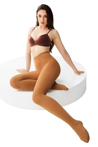 Image of leg elegant Women's 80 Den Microfiber Soft Opaque Tights Pantyhose