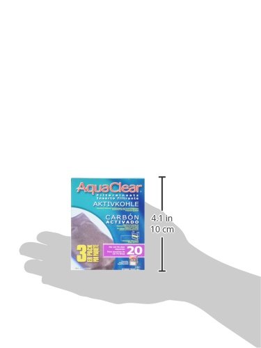 Aqua Clear Aquaclear 20 Activated Carbon Inserts, Aquarium Filter Replacement Media, 3-Pack, A1380 #TOP2