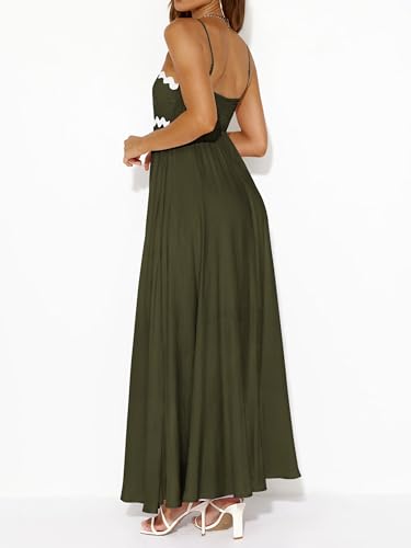 Image of PRETTYGARDEN Women Spaghetti Strap Boho Maxi Dresses Flowy