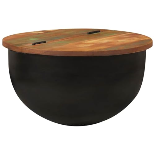 Table basse avec compartiment de rangement caché industriel - 8