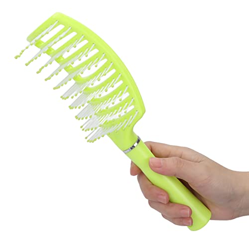 Cepillo de Pelo para Desenredar, Cepillos de Pala para Hombres Y Mujeres, Cepillos de Pelo con Paleta Ventilada para Mujeres, Grueso, Largo, Rizado, Seco, Pelo Liso, Cepillo de(Amarillo fluorescente)