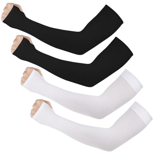 IBXWMNG 2 pares de mangas unisex para brazo, protección anti-UV y solar para deportes como ciclismo, pesca y baloncesto