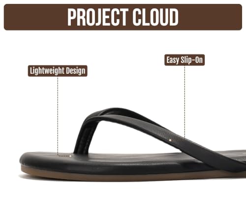Image of Project Cloud Kids Sandals For Girls Footwear with Memory Foam Insole Kids Flip Flops - Lightweight & Slip Resistant Girls Sandals Summer Beach Essentials 2026 (Little Foundations)