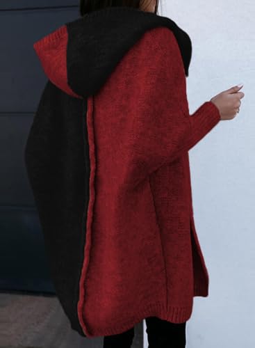 Image of Astylish Women 2026 Fall Clothes Outfits Hooded Knit Cardigan Sweaters