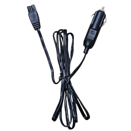 12V DC 2m Car Charger Extension Cable for Cool Box/Mini Fridge, 2 Pin Plug Replacement Power Cord, for Portable Equipment Power Supply Cable (Without Storage Buckle)