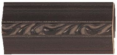 CountryArtHouse Picture Frame Moulding (Wood) 100ft bundle - Ornate Cherry Finish - 0.75" width - 7/16" rabbet depth
