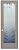 Frosted Glass Interior Door - Pine Trees - 3D Enhanced Clear - Trees - 24" x 80" - Knob on Left - Pull Open - Alder Clear