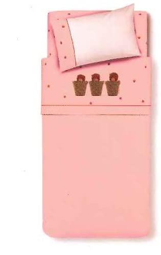 JUEGO DE SABANA ANNE GADDES CAMA DE 90 3 PIEZAS STRAWBERRY