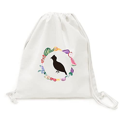 Sac en tissu pliable tétras noire pour fruits et légumes réutilisable