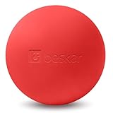 Balles de Massage en Lacrosse pour le Relâchement Myofascial, la Thérapie des Points Gâchettes et la Thérapie par le Yoga, Balle de Massage des Pieds pour Soulager la Fasciite Plantaire Rouge
