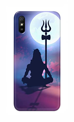 Image of Printed Hard Back Cover Case for Mi Redmi 9i | Mi Redmi 9i Sport Back Cover (Lord Shiva) -702