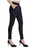 Bamans Dress Pants Women Skinny High Waisted Work Business Office Tummy Control Trousers Stretchy Formal Slacks Small 29