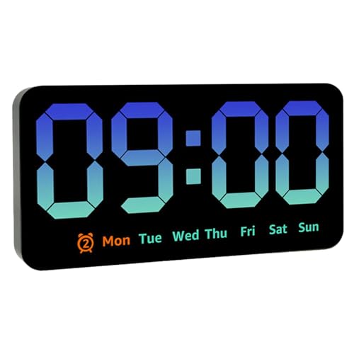 Relojes Digitales para Dormitorio, Despertadores para Dormitorio - Reloj de Noche Reloj de Escritorio | Alarma Alta con Puerto de Carga USB, Reloj de Temperatura Alimentado por Pilas, Volumen