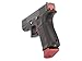 NDZ Performance Magazine Base Plate Finger Extension for Glock Gen 1-5 9MM .40 .357 SIG Laser Engraved Anodized Aluminum in Red - US Flag We The People