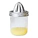 Huvqianu Spremiagrumi manuale | Spremiagrumi portatile | Coperchio spremiagrumi con barattolo di vetro, per casa cucina arancione lime picnic all'aperto immagine