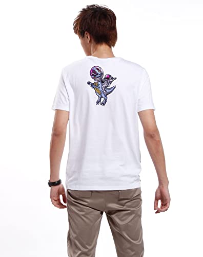 1Pcs Astronaut Riding A Dinosaur Logo Iron On Sew On High-End Embroidered Patch For Jackets Backpacks Jeans And Clothes Badge Applique Sign Sport Decal #TOP2