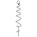 Achla Designs FST-01 Spiral Wrought Iron Garden Trellis, Black