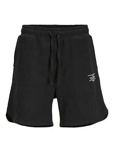 JACK & JONES Herren Jpstriley Sweat Shorts Sn AUT Sweatshorts, Schwarz, S