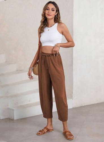 Image of EVALESS Women's High Waisted Wide Leg Palazzo Trousers