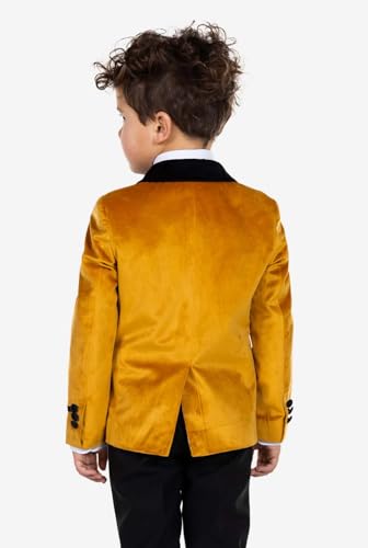 ORBITRAY Velvet Page Boy Blazer for Wedding Boys Velvet Kid Toddler Tuxedo Suit Jacket2