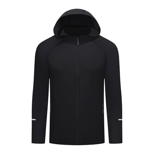 Sun Protection Rash Guard Long Sleeve Men's Light Jacket Full Zip Cycling Hiking Fishing Windbreaker Athletic Hoodies3