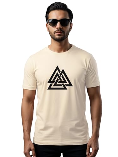 Image of ADRO Men's 100% Cotton Regular Fit T-Shirt