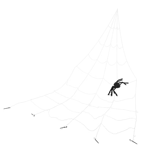 Hohopeti Unique Fake Cobwebs Outdoor Decor Spiderweb Ornament Lifelike Spider Webs for Halloween Parties