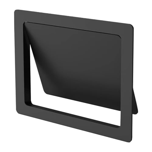 304 Stainless Steel Commercial Trash Can Cover, Easy Push Lid, Square Built-in Garbage Bin, Kitchen Countertop Trash Cover, Side Mount Chute Lid, Stylish & Durable