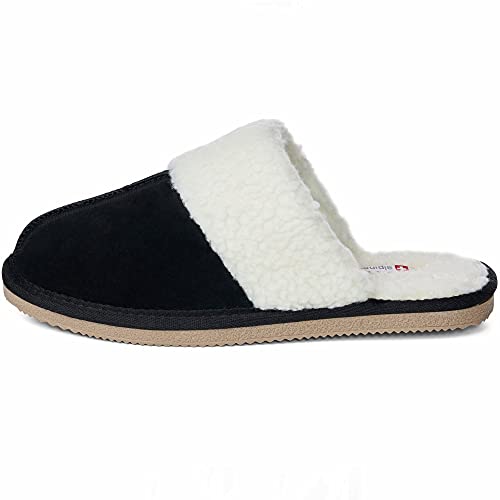 Alpine Swiss Lucy Womens Genuine Suede Memory Foam Scuff Slippers3