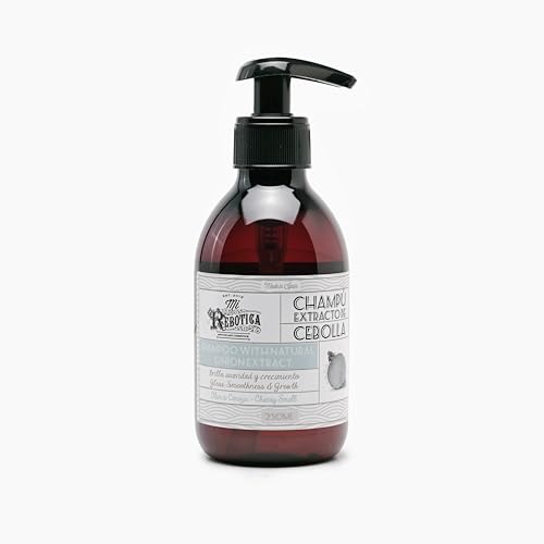 Mi Rebotica - Champú Suave Cabellos Alisados sin Sulfatos con Extracto de Cebolla Olor Cereza, Antienvejecimiento y Antioxidante, Calma Fortalece y Estimula el Crecimiento del Cabello (250 ml)