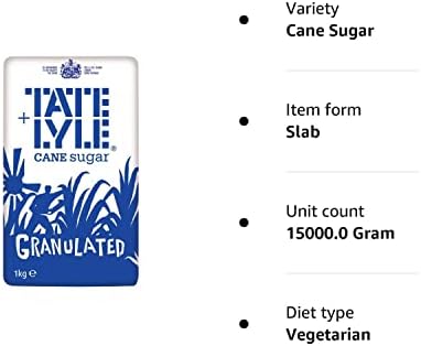 Tate & Lyle Fairtrade Granulated Sugar 1kg Bag Pack of 15