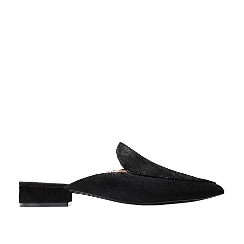 Cole Haan Cole Haan Women's Piper Mule Loafer, Black Suede, 5.5 C US