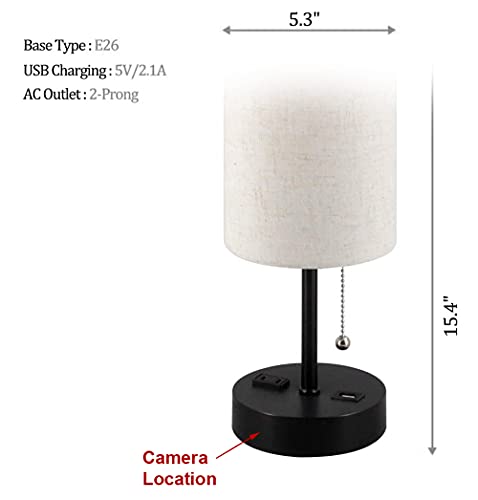 Scs Enterprises 1080P Imx323 Chip Super Low Light Spy Camera With Wifi Digital Ip Signal, Camera Hidden In A Modern Lamp With Usb Port #TOP2