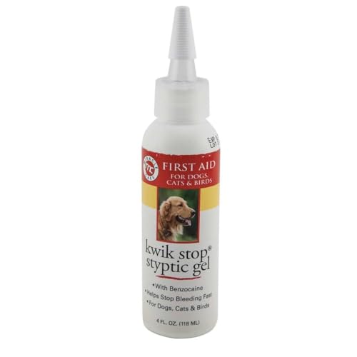 Image of Styptic Kwik Stop Dog Cat Bird Ferret Helps Stop Bleeding Fast Powder Gel Pads or Swabs (90 Count Pads)