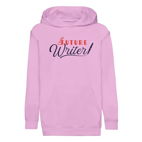 Sweat à capuche enfant futur écrivain pull imprimé thème littérature