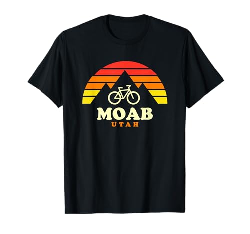 Moab Utah Mountain Biking Moab Mtb Trails Retro T-Shirt
