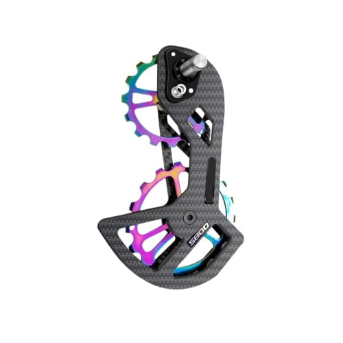 Juego de ruedas polea 105 rodamiento cerámica bicicleta guía desviador trasero