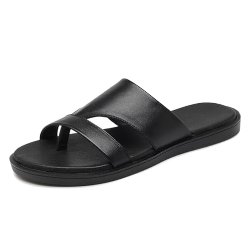 Men's Slip On Slippers With Arch Support,Summer Beach Bunion Sandals For Hallux Valgus,Comfy Orthotic Plantar Fasciitis Flip Flops