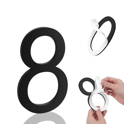 Image of 3 Inch House Numbers, Self-adhesive for Outside Mailbox House Number (8)
