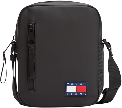 Tommy Jeans Bolso bandolera Hombre Elevated Reporter con logotipo, Negro (Black), Talla Única Tommy Jeans Bolso bandolera Hombre Elevated Reporter con logotipo, Negro (Black), Talla Única